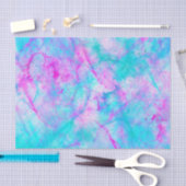 Katoen Snoep Roze en Blauwe Waterverf Tissuepapier (Craft)