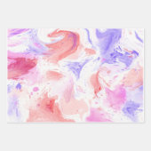 Katoen Snoep Roze Paars Inpakpapier Vel (Voorkant 3)