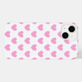 Katoen Snoep Roze polka harten wit Case-Mate iPhone Case (Achterkant (horizontaal))