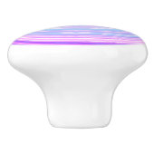 Katoen Snoep Roze Sky Blue Paars Keramische Knop (Zijkant)