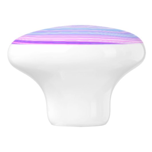 Katoen Snoep Roze Sky Blue Paars Keramische Knop (Zijkant)