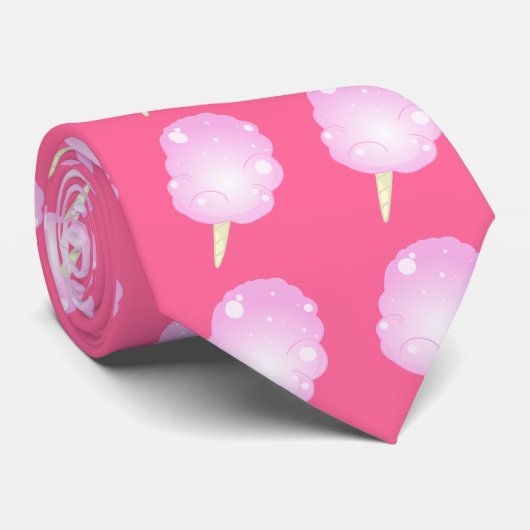 Katoen Snoep - Roze Stropdas (Opgerold)