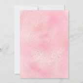 Katoen snoep roze waterverf van glitter, zoet 16 kaart (Achterkant)