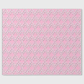 Katoen Snoep Roze WhL Moroccan Quatrefoil #7DS Cadeaupapier (Vlak)