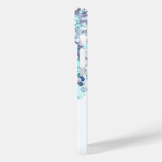 Katoen snoep schattig blauw zilver glitter waterve Case-Mate iPhone case (Achterkant / Links)