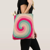 Katoen Snoep swirl Tote Bag (Dichtbij)