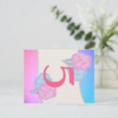 Katoen Snoep Tabel Nummer Kaart (Staand voorkant)