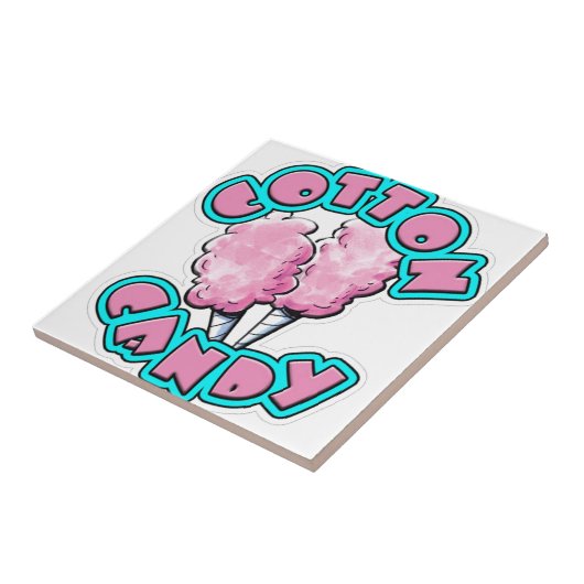 Katoen Snoep Tegeltje (Zijkant)