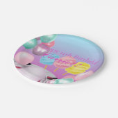 Katoen Snoep Thema Papieren Bordje (Gekanteld)