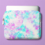 Katoen Snoep Tie Dye Patroon op maat Laptop Sleeve<br><div class="desc">Katoen Snoep,  kleurstofpatroon. Pas het met u aan naam,  monogram,  of favoriet kort bericht voor één van een soort ontwerp.</div>