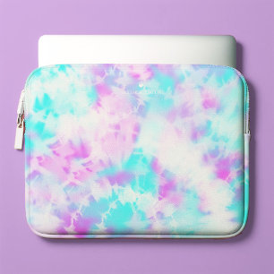 Katoen Snoep Tie Dye Patroon op maat Laptop Sleeve