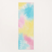 Katoen Snoep Tie Dye Patroon op maat Yogamat (Voorkant)