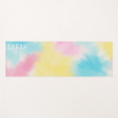 Katoen Snoep Tie Dye Patroon op maat Yogamat (Voorkant (horizontaal))