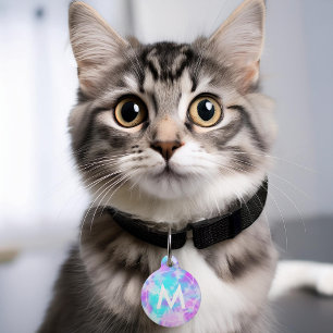 Katoen Snoep Tie Dye Persoonlijke ID-tag Huisdierpenning