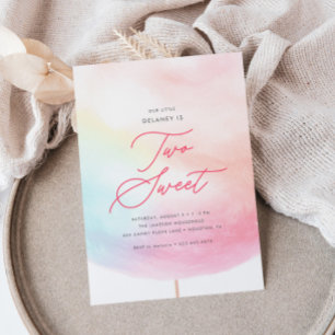 Katoen Snoep Twee lief kleurrijke 2e verjaardag Kaart