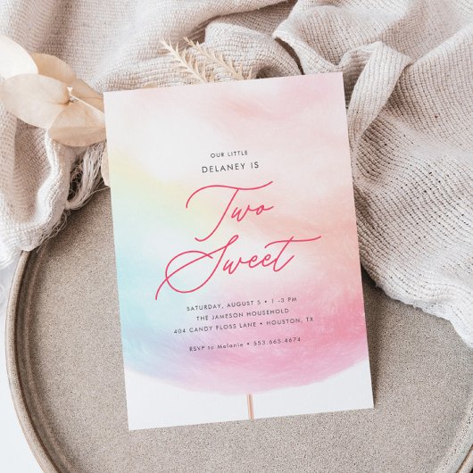 Katoen Snoep Twee lief kleurrijke 2e verjaardag Kaart