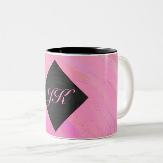 Katoen Snoep Tweekleurige Koffiemok (Voorkant rechts)