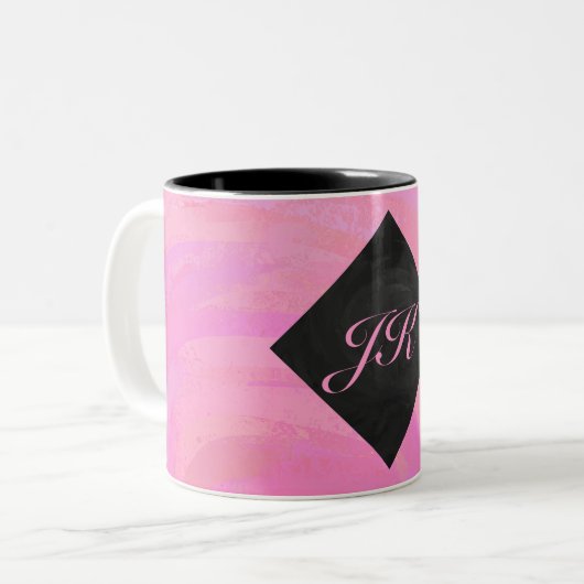 Katoen Snoep Tweekleurige Koffiemok (Voorkant links)