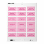 Katoen Snoep Vaste kleur Etiket (Full Sheet)