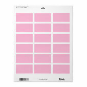 Katoen Snoep Vaste kleur Etiket (Full Sheet)