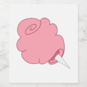 Katoen Snoep Wijn Etiket (Enkel label)