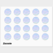 Katoen Snoep Wolken Evening Magnet Ronde Sticker (Vel)