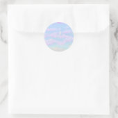 Katoen Snoep Wolken Evening Magnet Ronde Sticker (Tas)