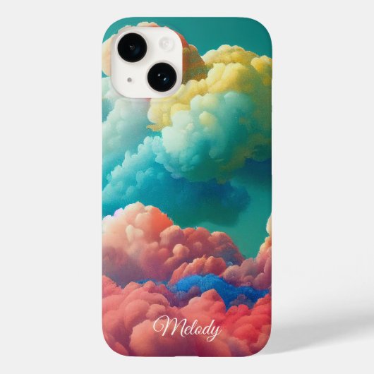 Katoen Snoep Wolken op maat Case-Mate iPhone Case (Achterkant)