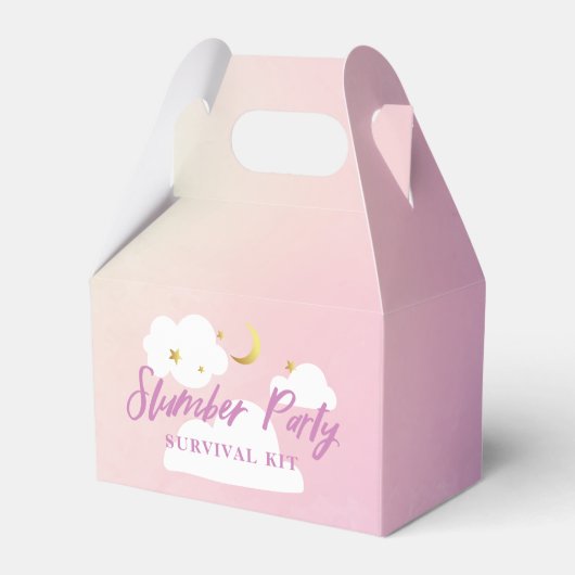 Katoen Snoep Wolken Slumber Party Favor Box Bedankdoosjes (Voorkant Zijde)