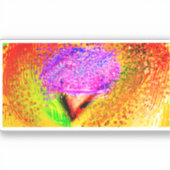 Katoen snoep yum houten doos mok papier sticker (Voorkant)