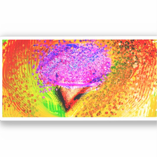 Katoen snoep yum houten doos mok papier sticker (Voorkant)