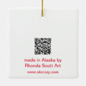 Katoen Snoep - Zonneset Keramisch Ornament (Achterkant)