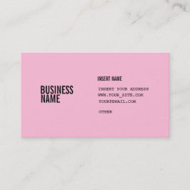 Katoen Snoep, zwart-gecondenseerde lettertypen Visitekaartje