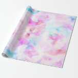 Katoen Snoepjes Waterverf Glam Birthday Party Cadeaupapier<br><div class="desc">aangepast verpakkingspapier</div>