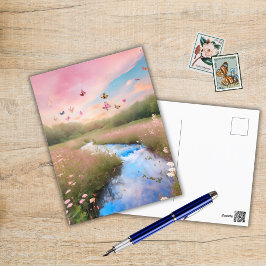 Katoen Snoepjes wolken Briefkaart