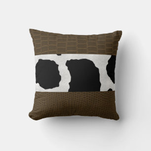 Katoen 'Throw Reversisible Animal Print Pillow' Kussen