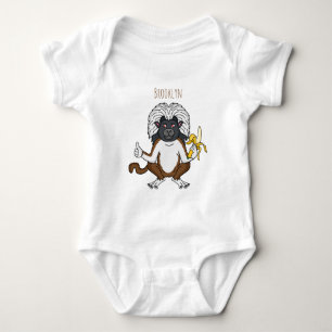 Katoen Top Tamarin aap cartoon illustratie