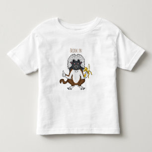 Katoen Top Tamarin aap cartoon illustratie