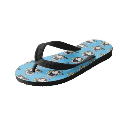 Katoen Top Tamarin aap cartoon illustratie Kinder Teenslippers (Schuin)