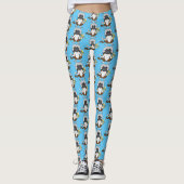 Katoen Top Tamarin aap cartoon illustratie Leggings (Voorkant)