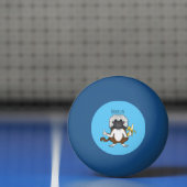 Katoen Top Tamarin aap cartoon illustratie Pingpongbal (Net)