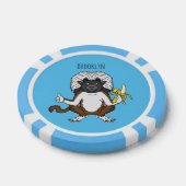 Katoen Top Tamarin aap cartoon illustratie Poker Chips (Enkel)