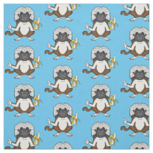 Katoen Top Tamarin aap cartoon illustratie Stof