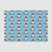 Katoen Top Tamarin aap cartoon illustratie Tissuepapier (Voorkant)