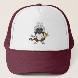 Katoen Top Tamarin aap cartoon illustratie Trucker Pet