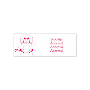 Katoen Top Tamarin aap cartoon illustratie Zelfinktende Stempel