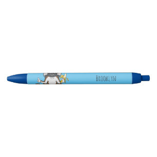 Katoen Top Tamarin aap cartoon illustratie Zwarte Inkt Pen