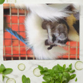 KATOEN - TOP TAMARIN APEN THEEDOEK (Gevouwen)