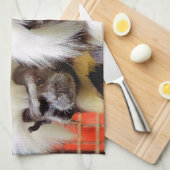 KATOEN - TOP TAMARIN APEN THEEDOEK (Quarter Fold)