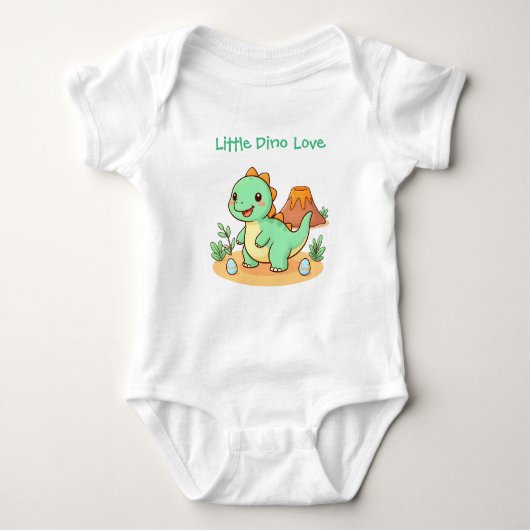 Katoen Trendy Dinosaurus Pret Romper (Voorkant)